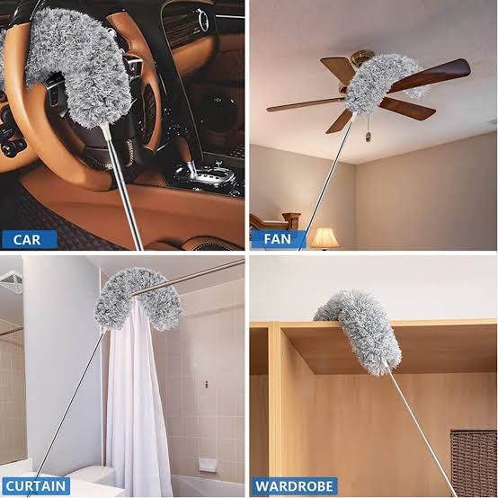 Flexible Mop Duster for Quick and Easy Cleaning with Long Rod