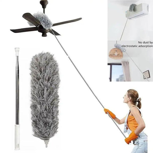 Flexible Mop Duster for Quick and Easy Cleaning with Long Rod